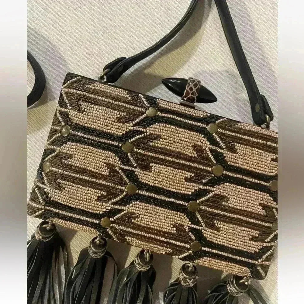 Mary Frances Beaded Crossbody Handbag OS EUC - Picture 3 of 11